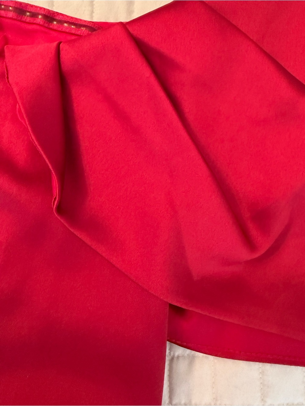 Miss Circle Burgundy/Wine Satin Off-the-Shoulder Ruched Mini Dress – Size XL - Picture 12 of 16